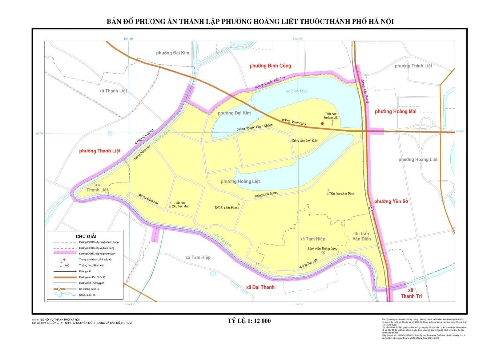 Bản đồ phường Hoàng Liệt