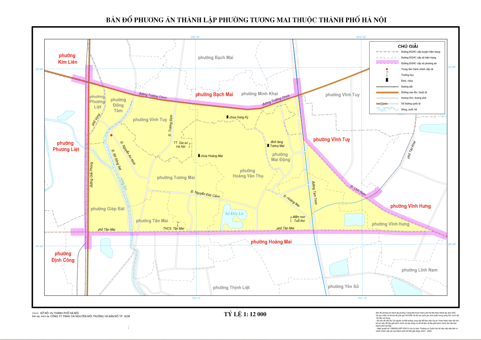 Bản đồ phường Tương Mai