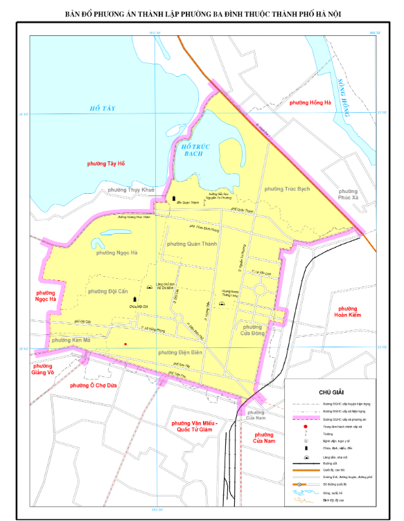 Bản đồ phường Ba Đình