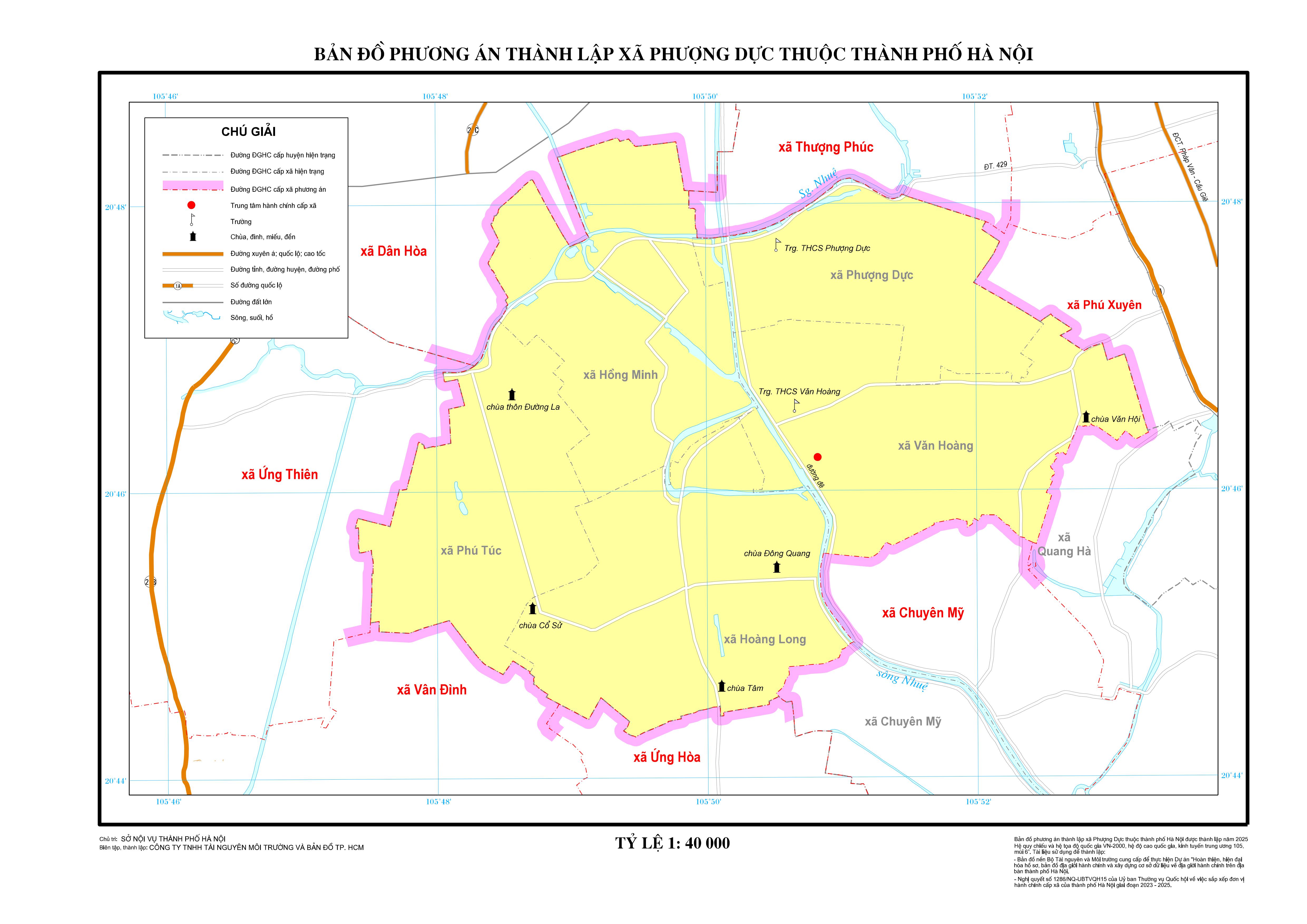 Bản đồ xã Phượng Dực