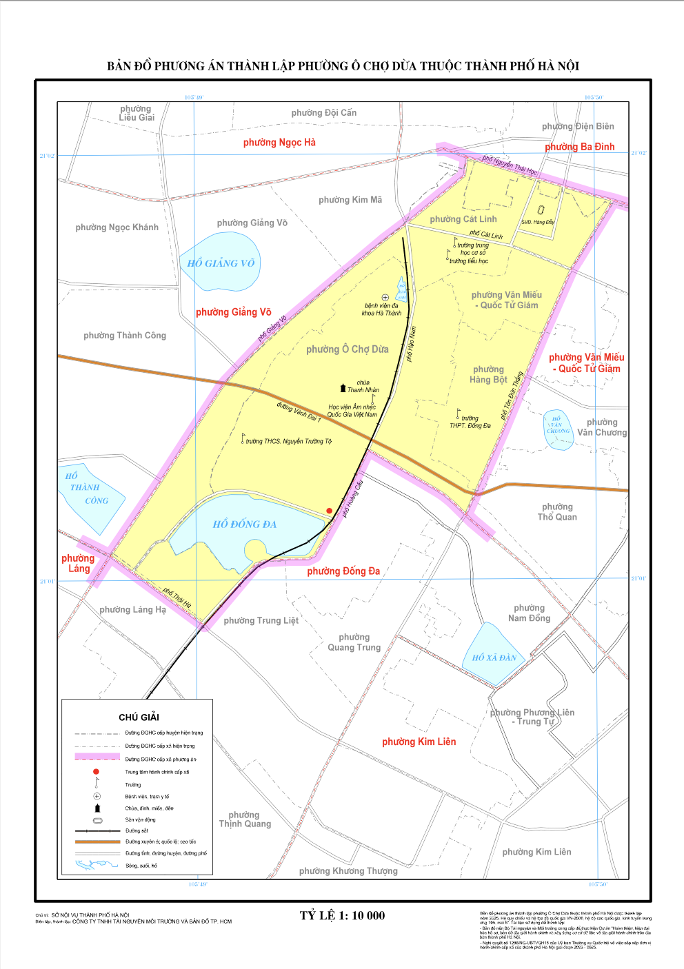 Bản đồ phường Ô Chợ Dừa