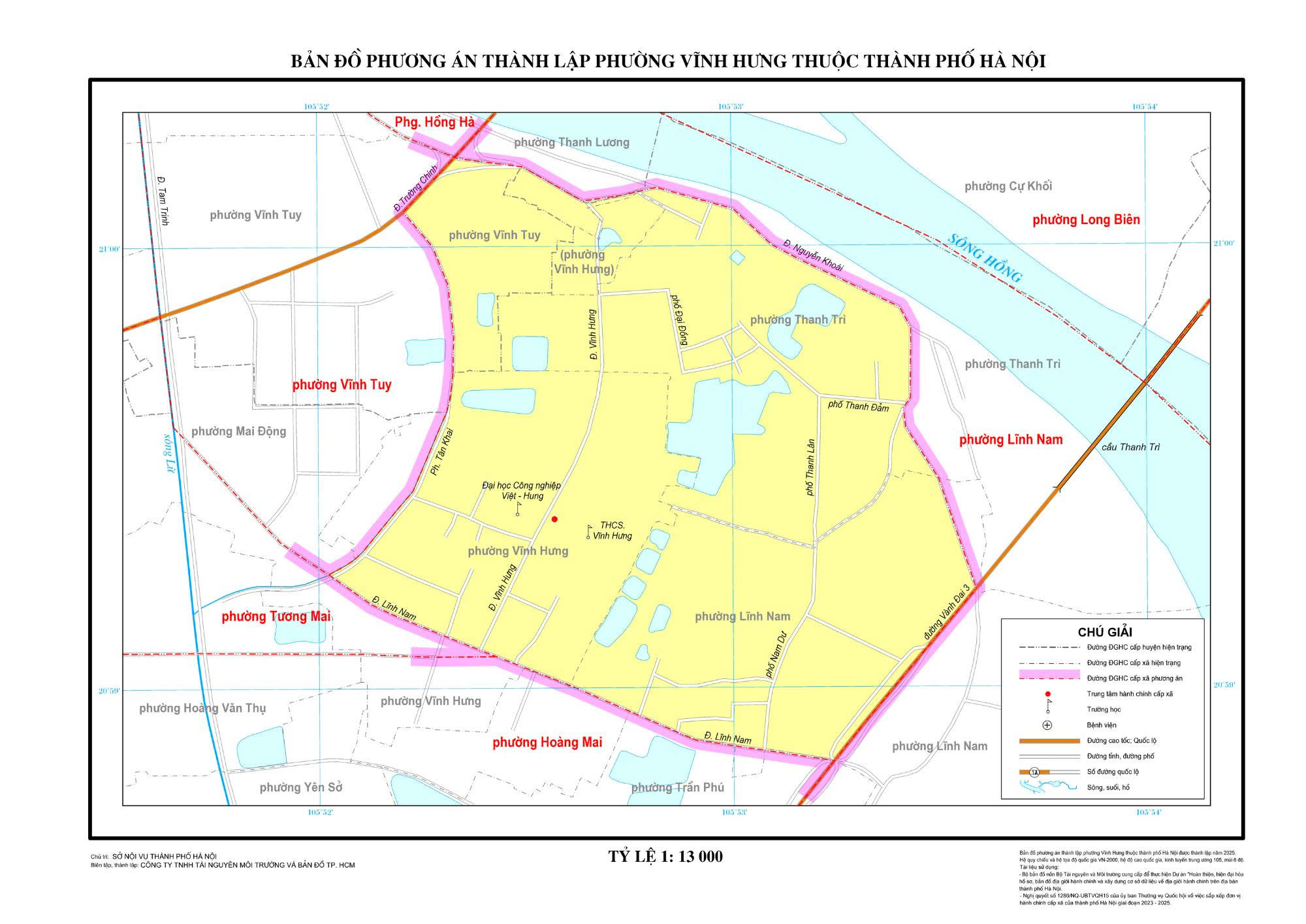 Bản đồ phường Vĩnh Hưng