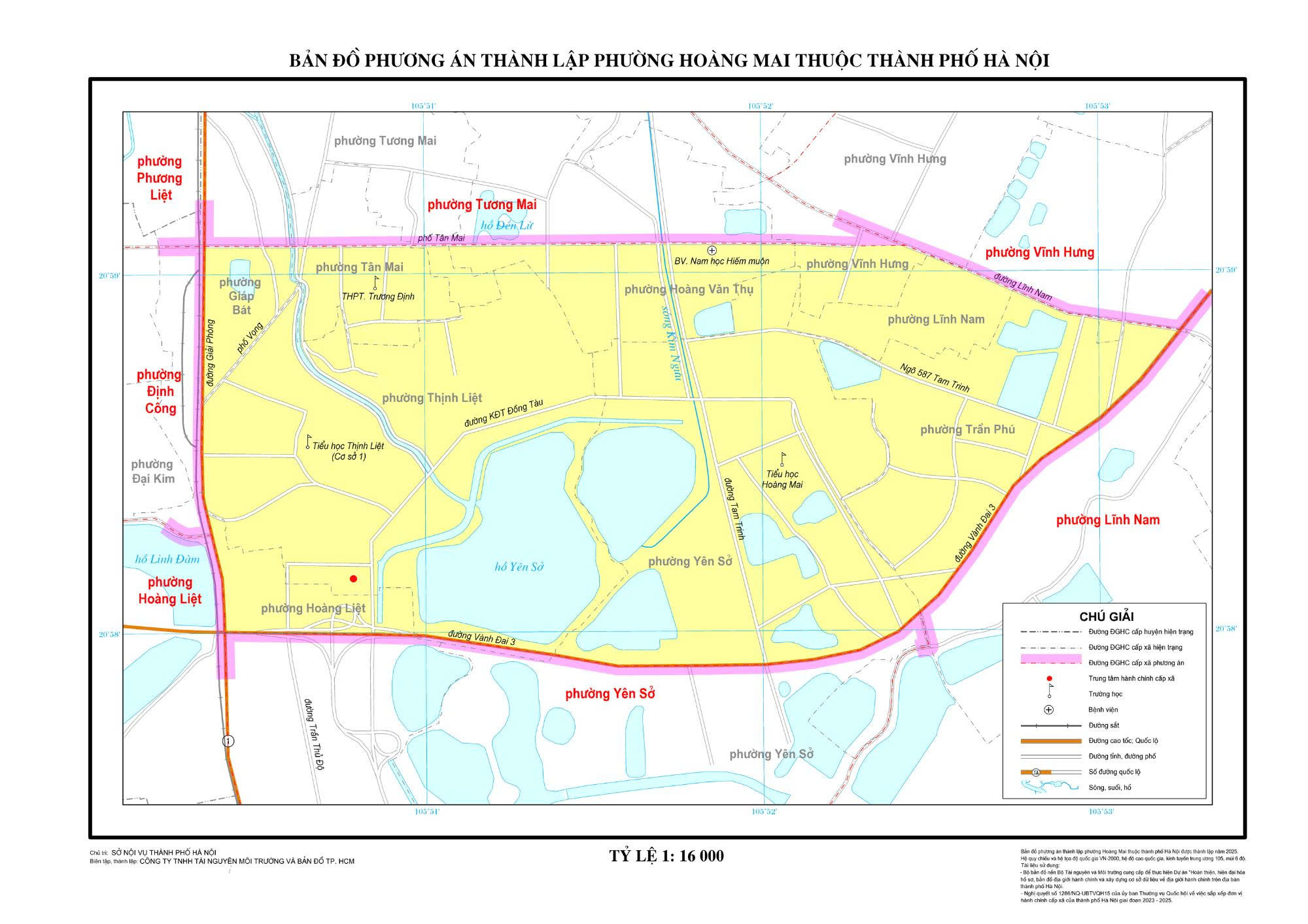 Bản đồ phường Hoàng Mai