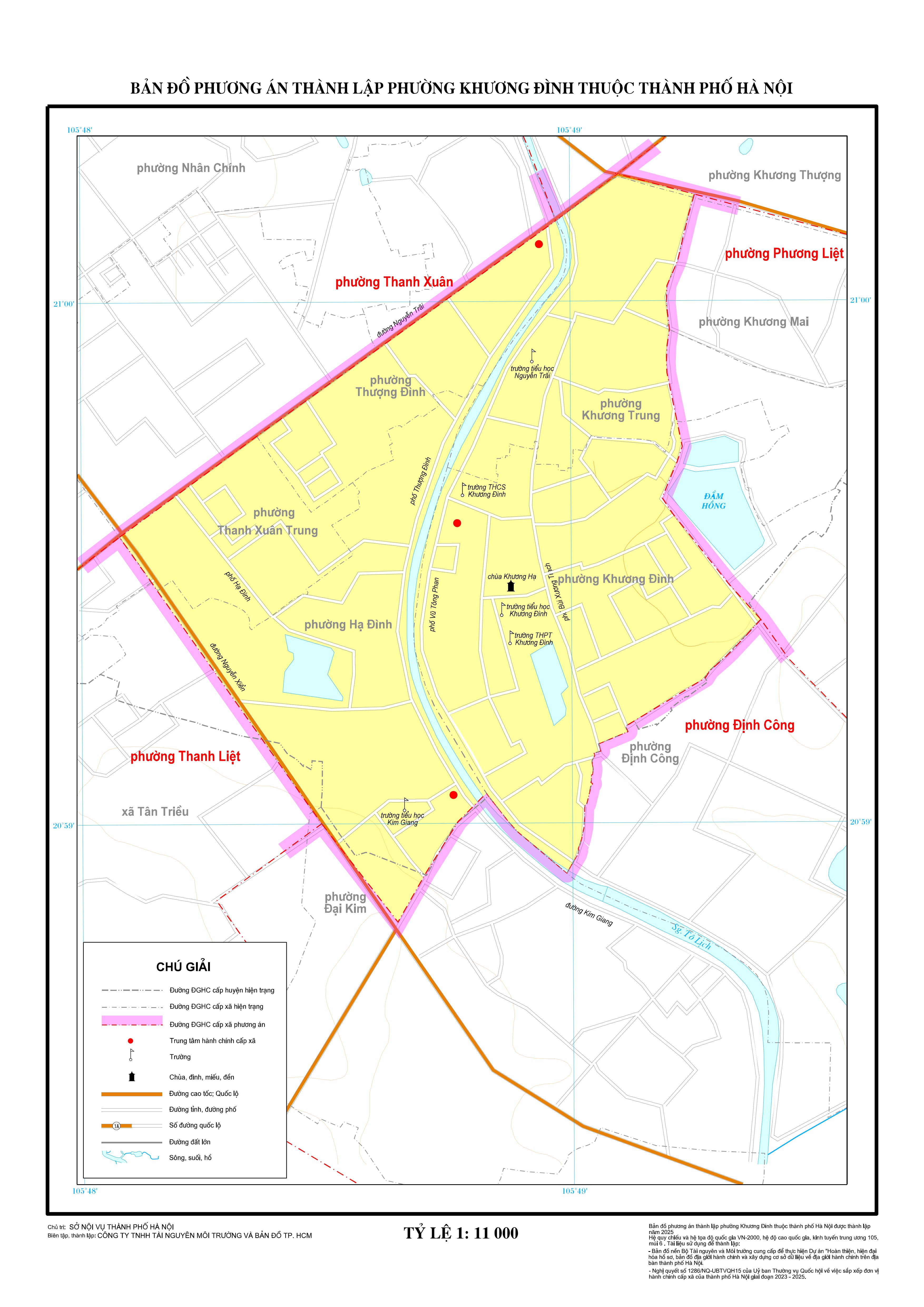 Bản đồ phường Khương Đình