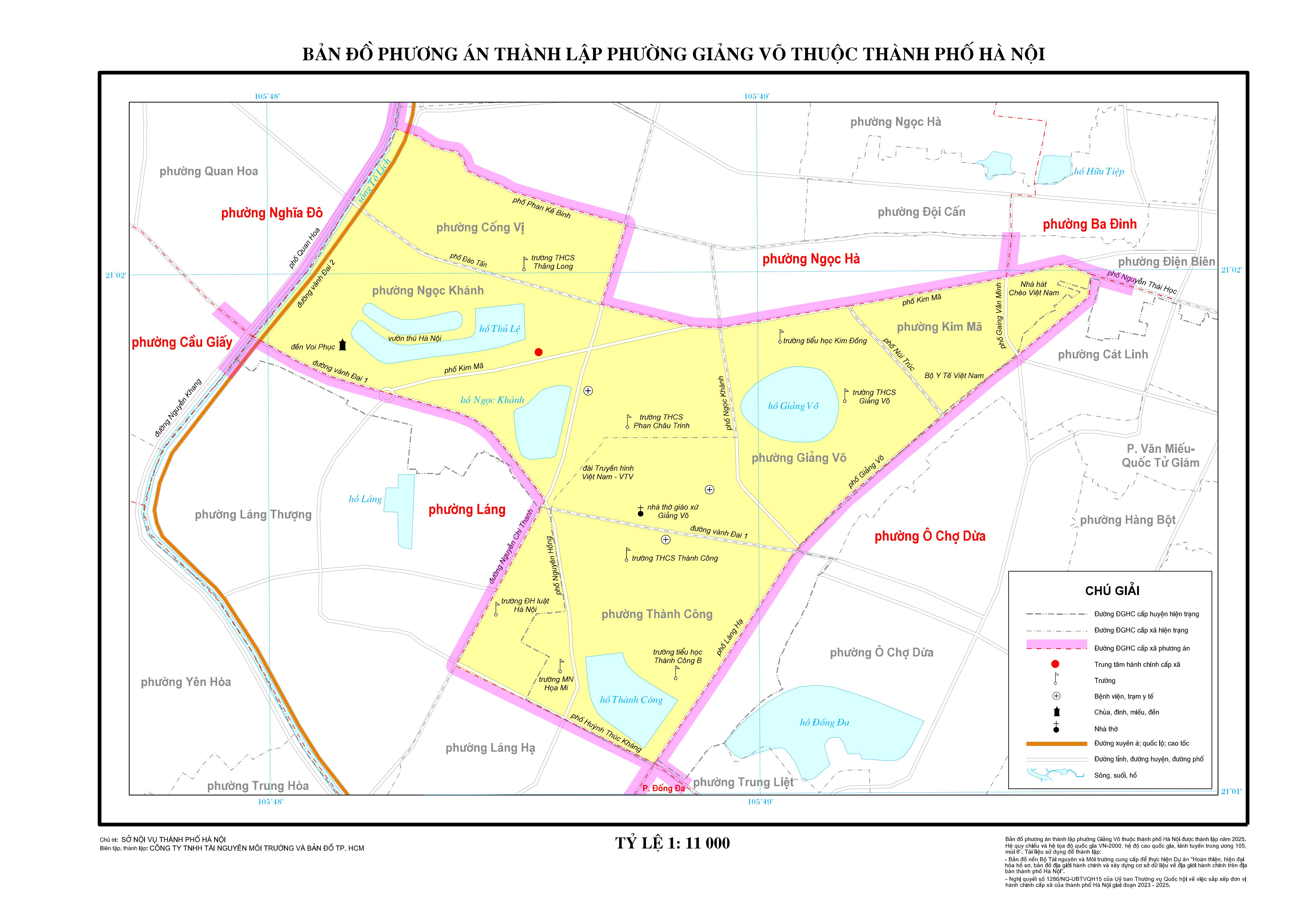 Bản đồ phường Giảng Võ