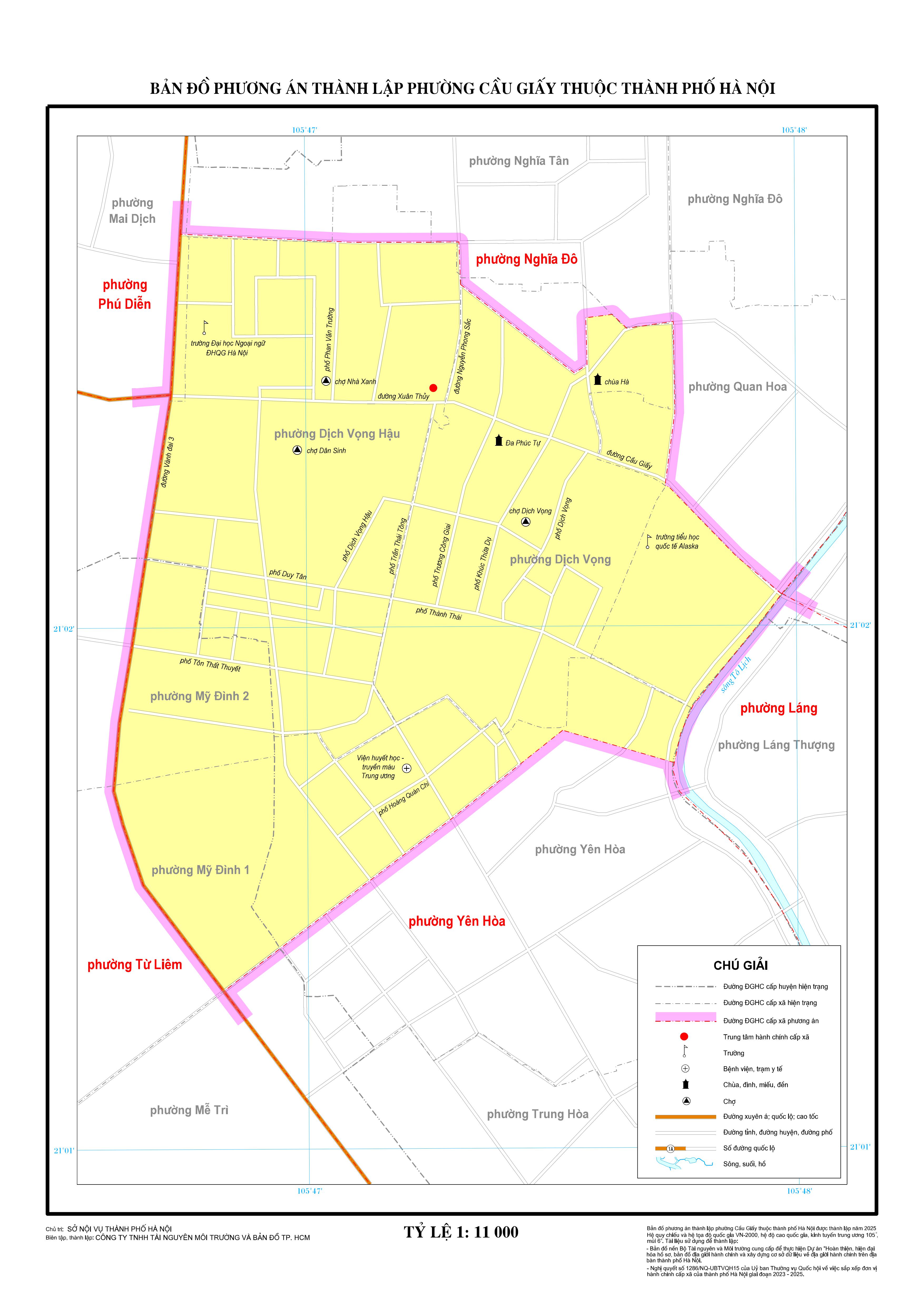 Bản đồ phường Cầu Giấy