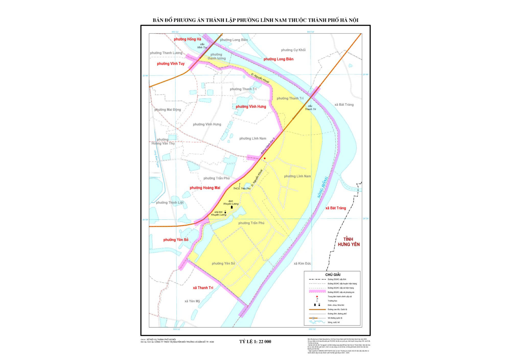 Bản đồ phường Lĩnh Nam