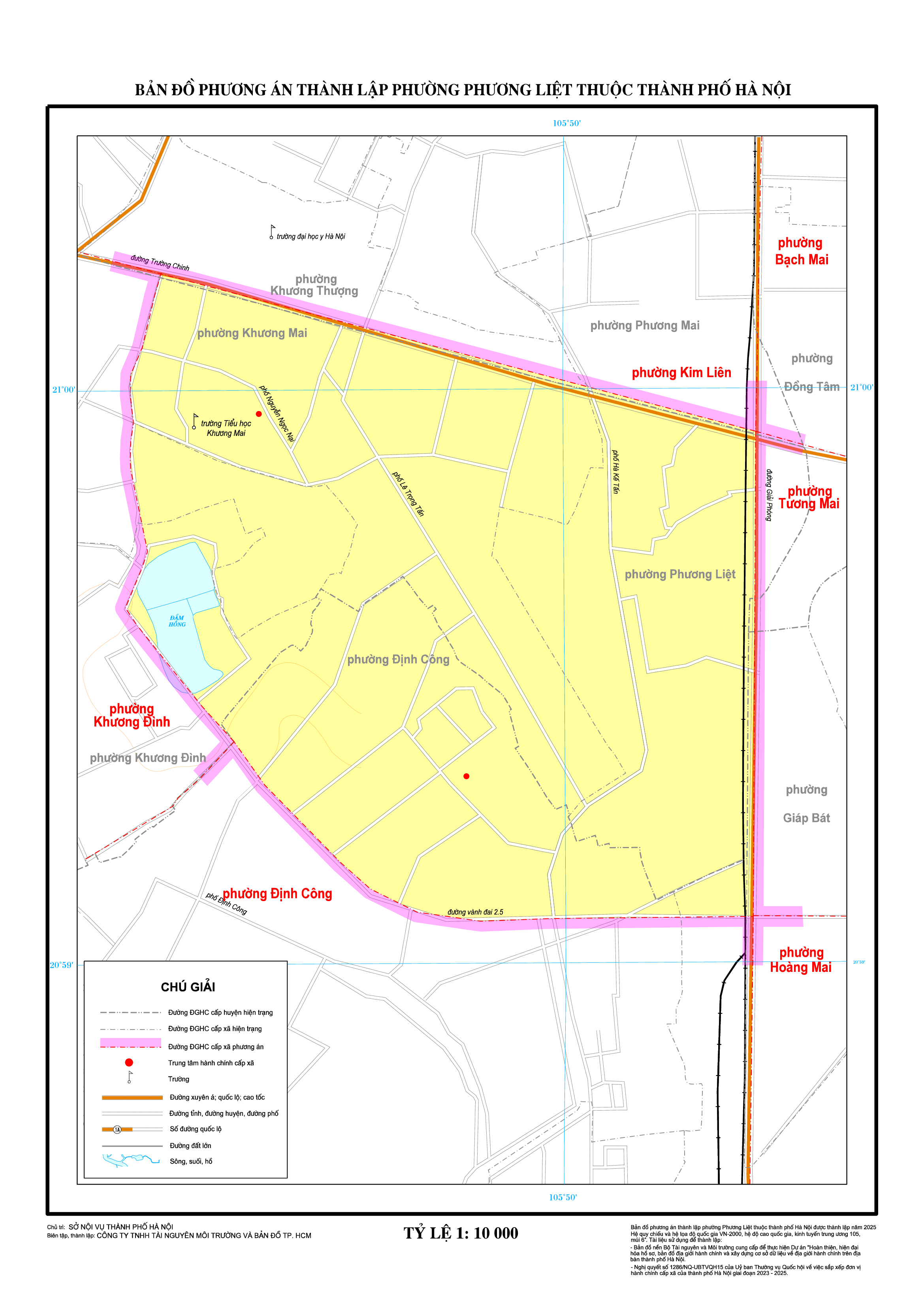 Bản đồ phường Phương Liệt