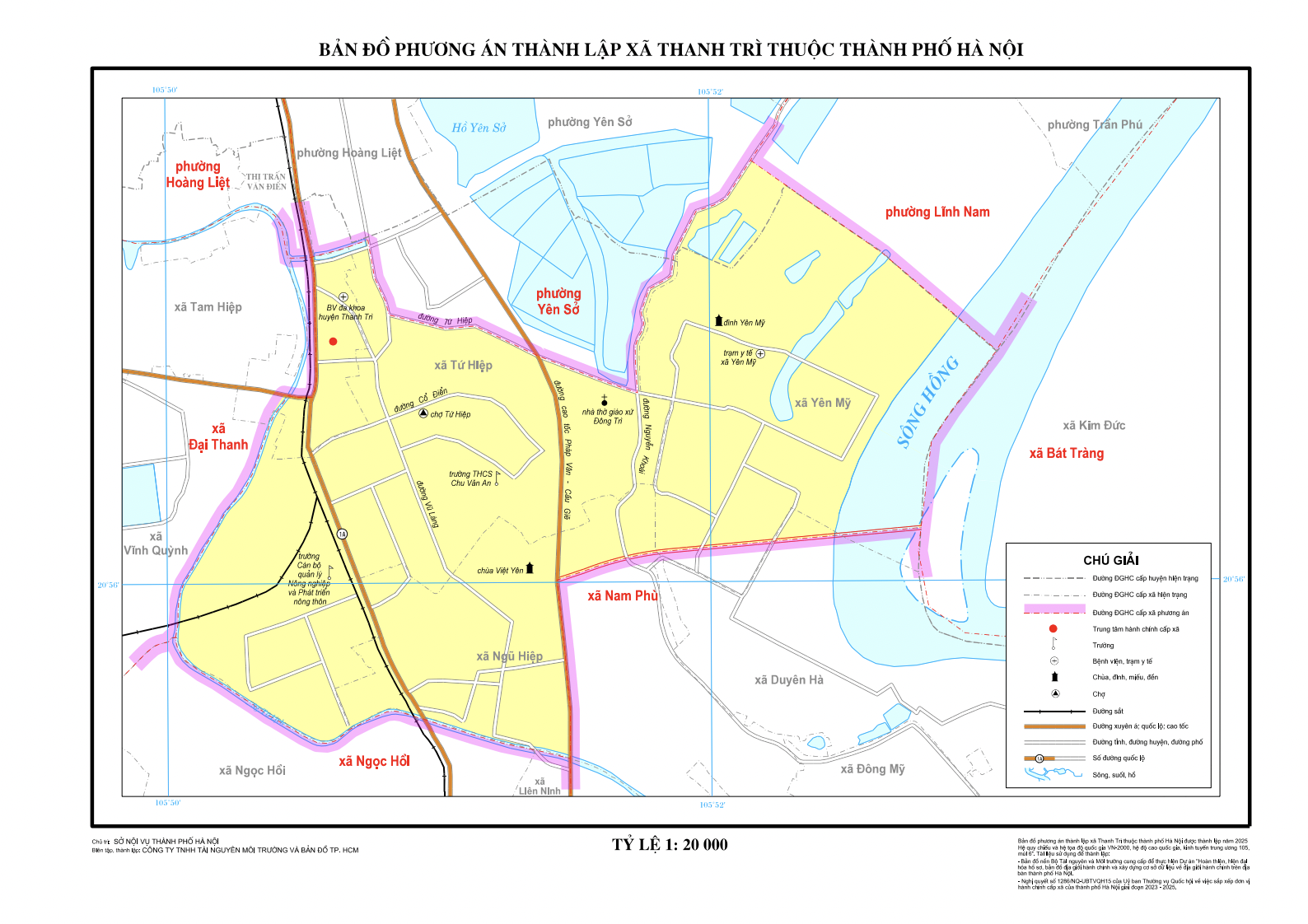 Bản đồ xã Thanh Trì