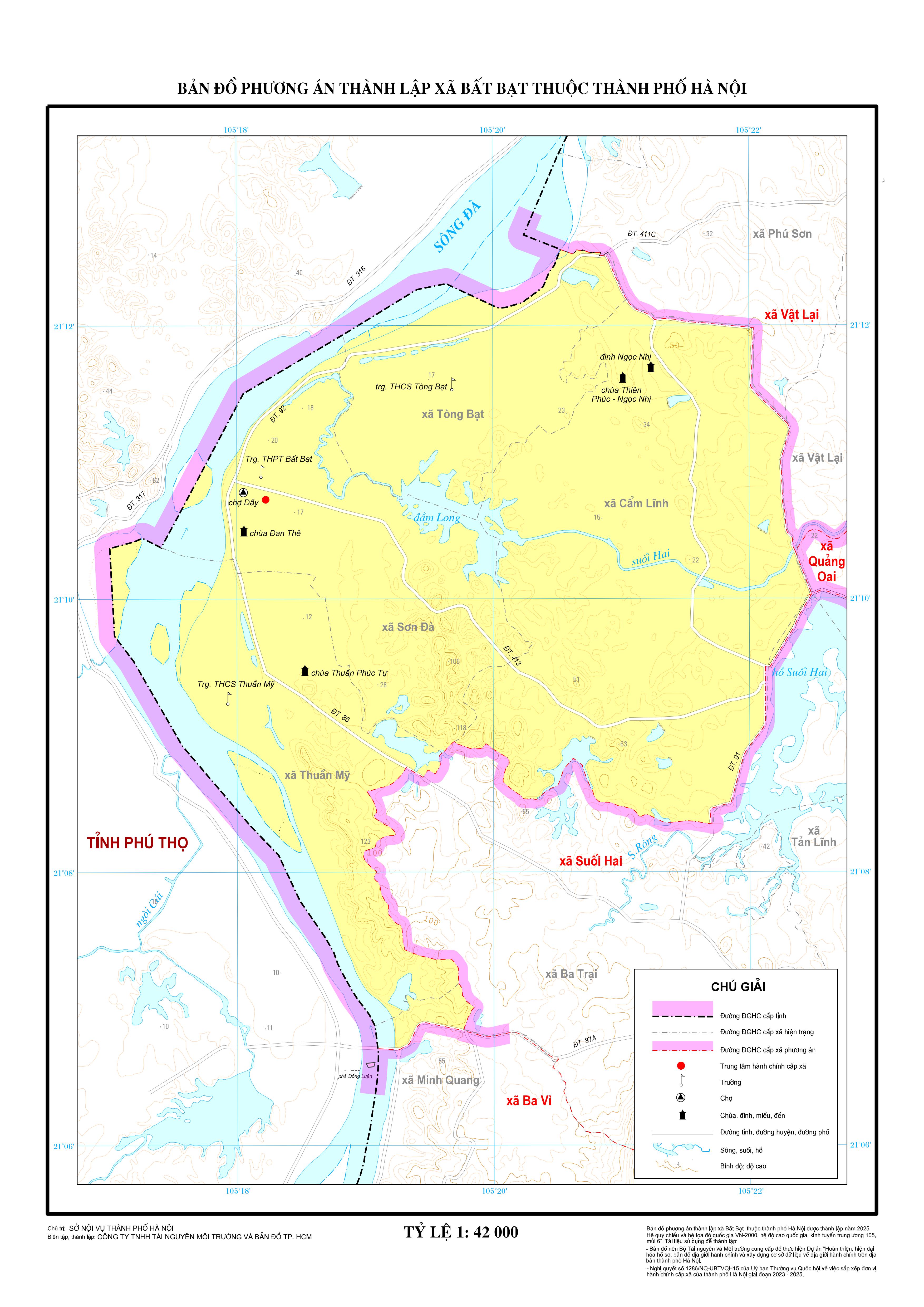 Bản đồ xã Bất Bạt