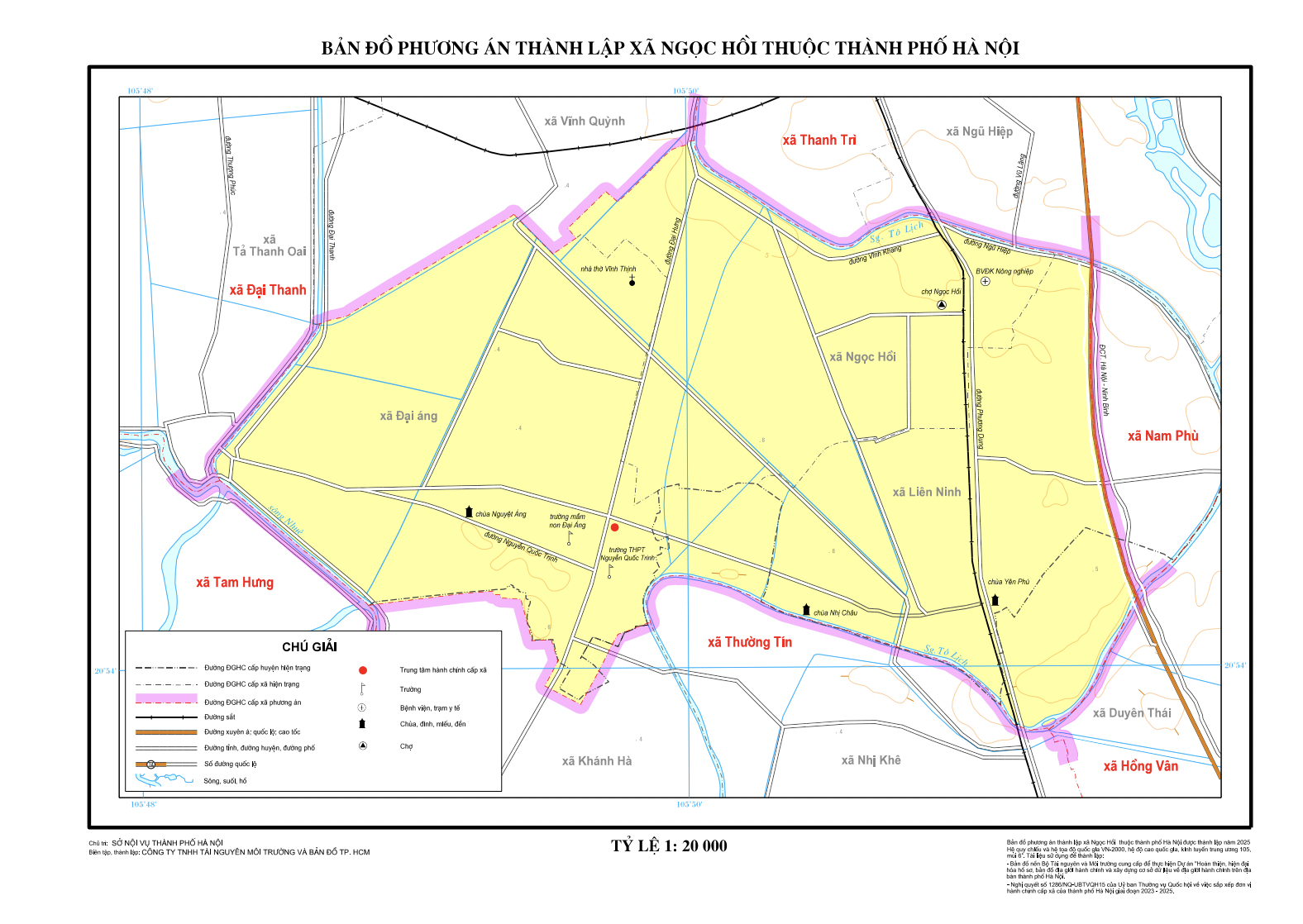 Bản đồ xã Ngọc Hồi