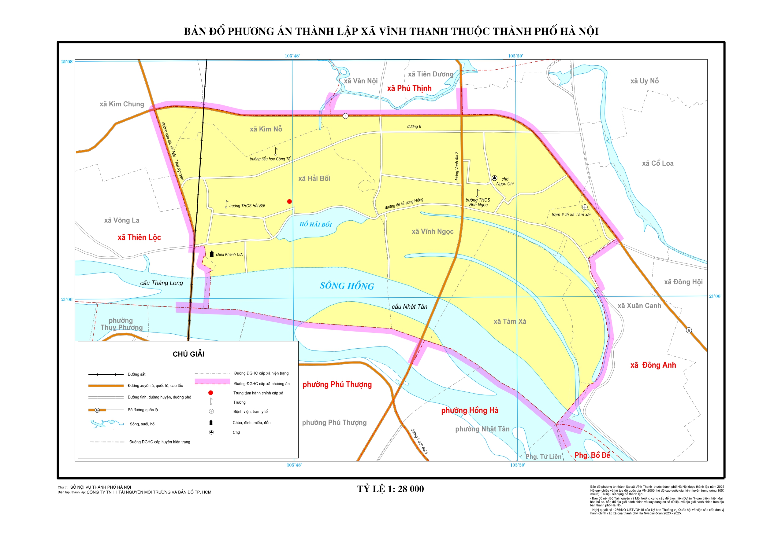 Bản đồ xã Vĩnh Thanh