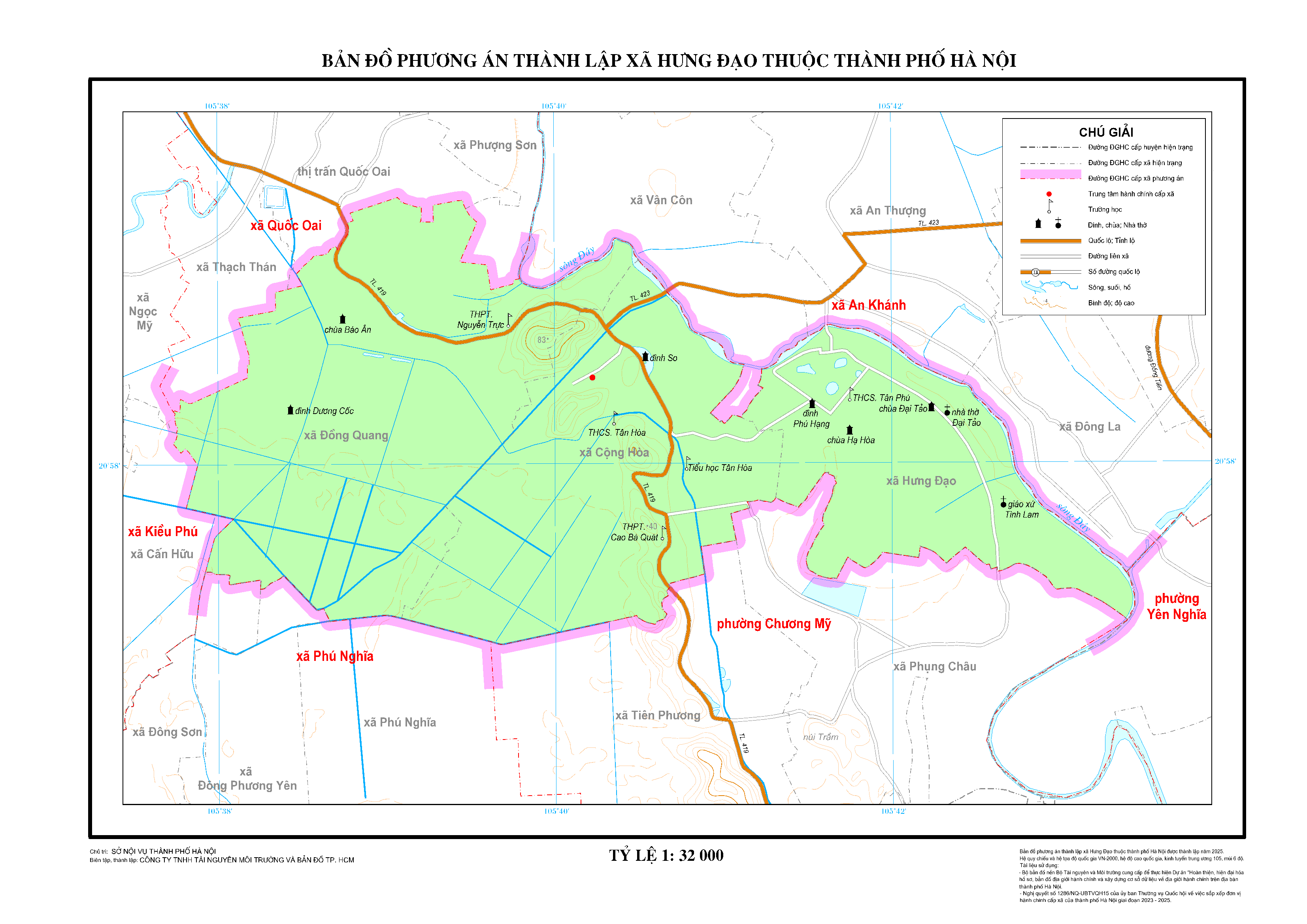 Bản đồ xã Hưng Đạo
