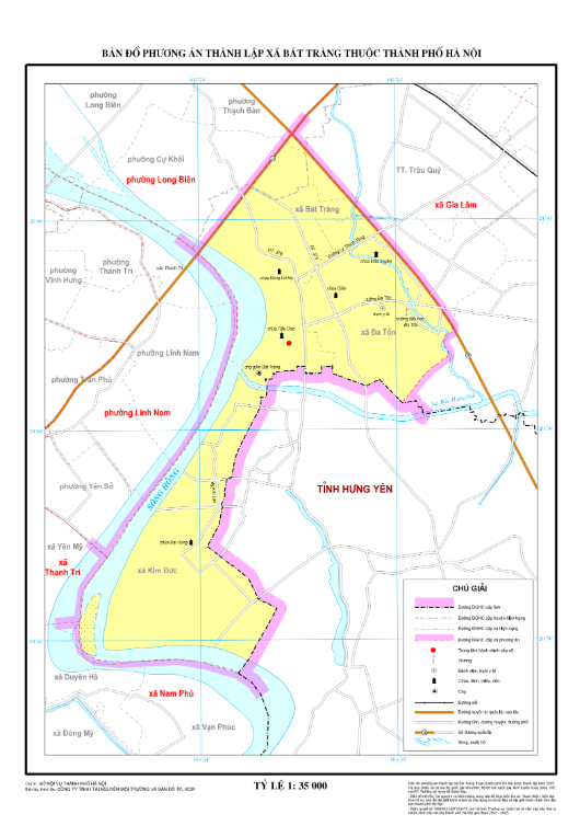 Bản đồ hành chính xã Bát Tràng (thành phố Hà Nội)