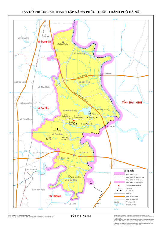 Bản đồ hành chính xã Đa Phúc (thành phố Hà Nội)