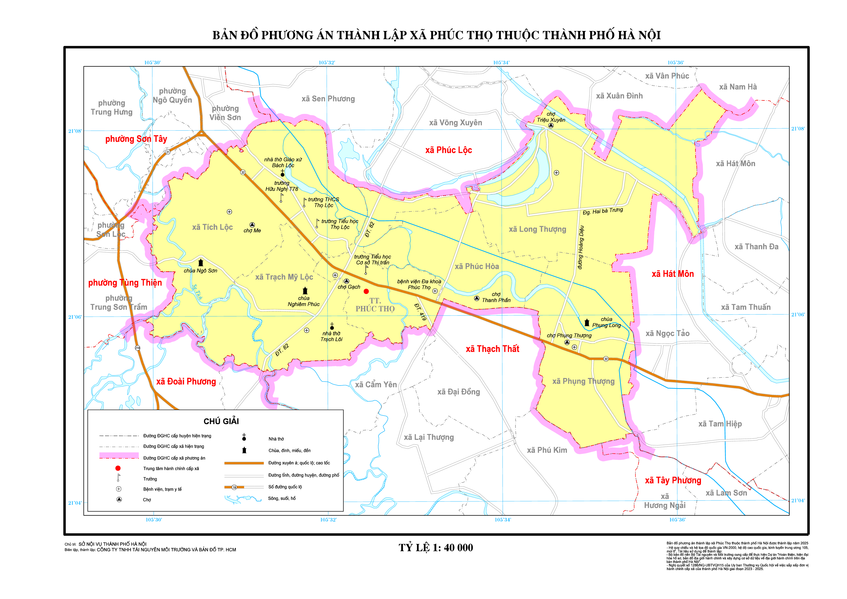 Bản đồ xã Phúc Thọ