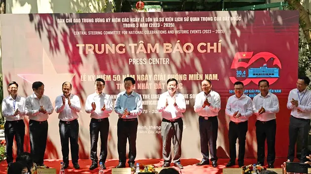 Ra mắt Trung tâm Báo chí phục vụ Đại lễ 30/4